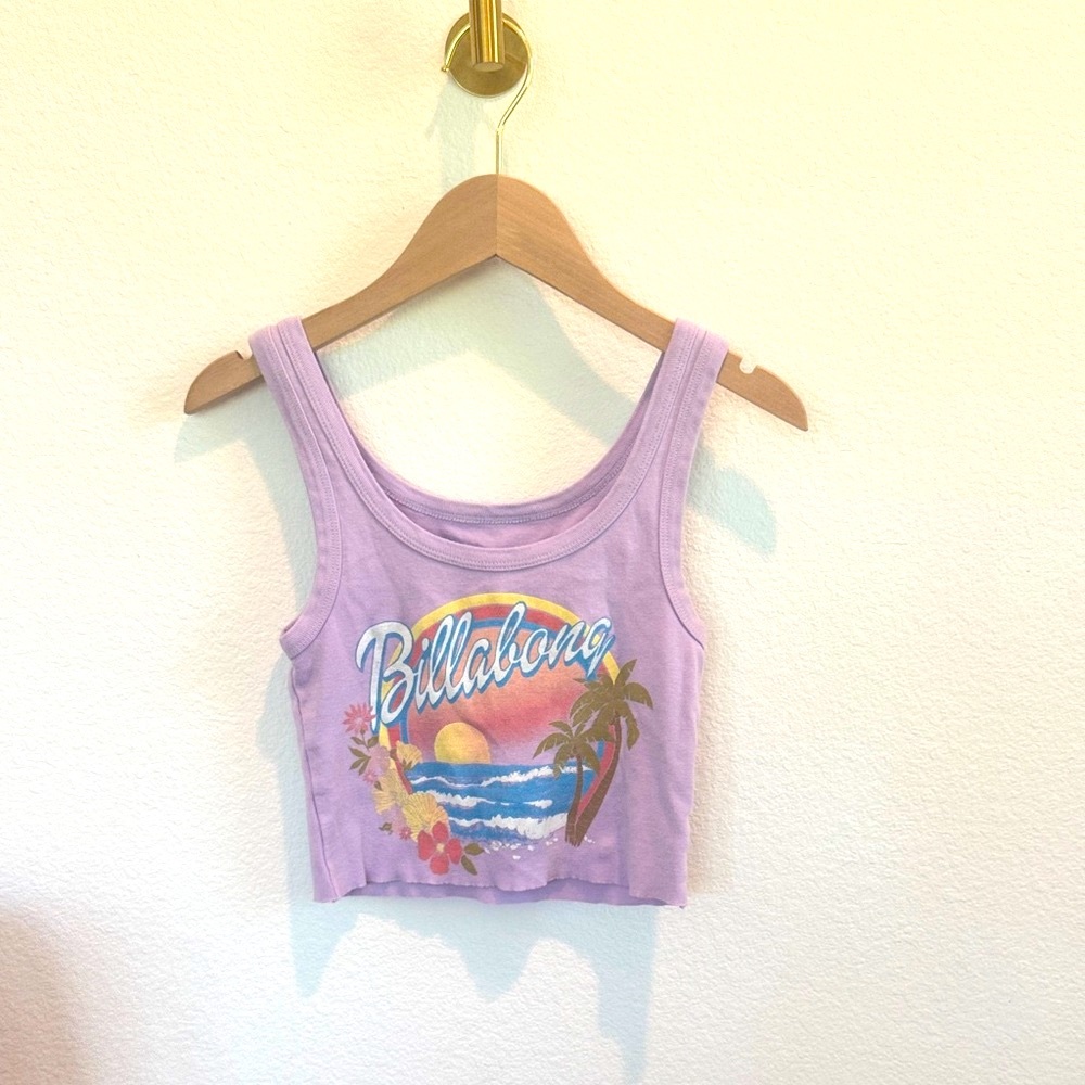 Billabong Lavender Sunset Crop Top